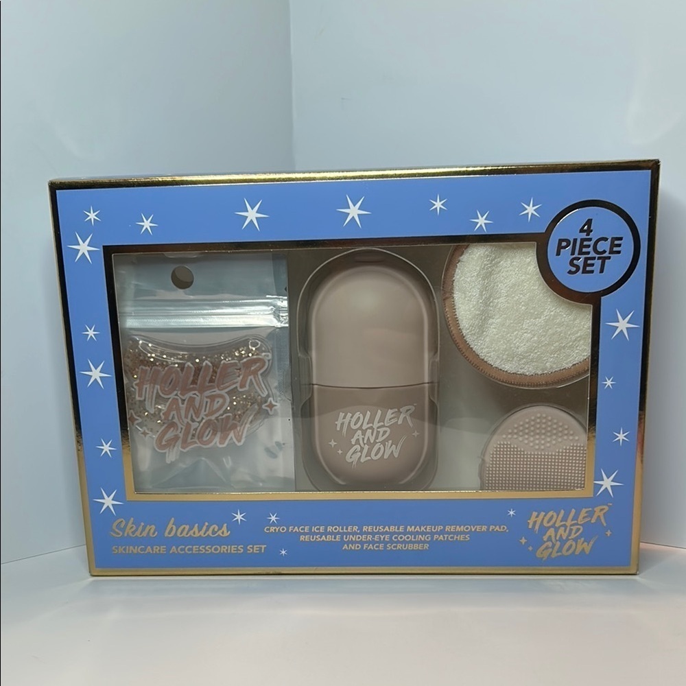 Holler and Glow Skincare Tool Set - 4 Piece Set NWT